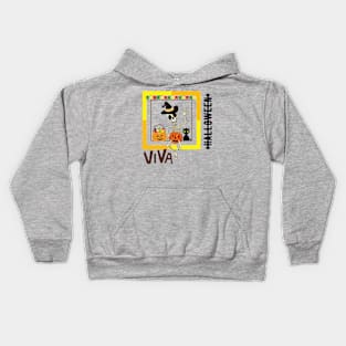 VIVA - HALLOWEEN - Skeleton - Pumpkin Kids Hoodie